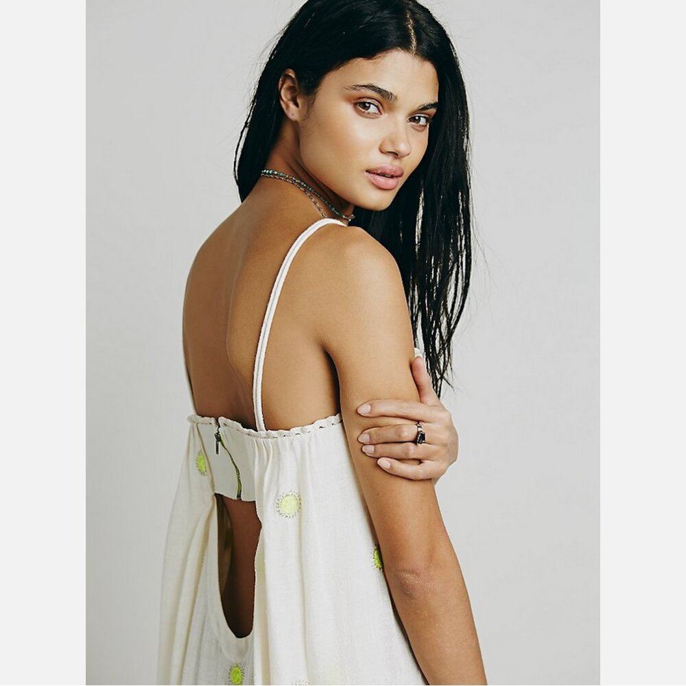 NWOT Free People New Romantics Hot Tropics Mini Dress - Picture 4 of 5
